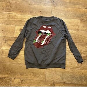 The Rolling Stones sweatshirt Gray NWT medium